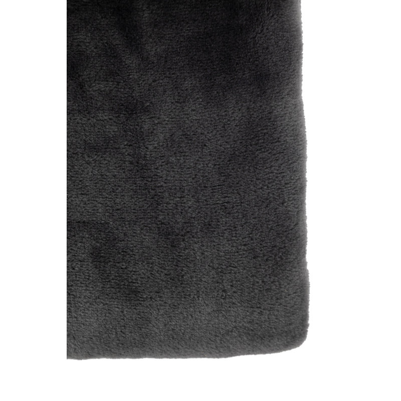 Agide Throw Blanket, Charcoal