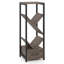 Organisateur de rangement sur pied à 4 niveaux avec 1 trousse anti-basculement et structure en métal