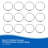 Kenney Rust-Resistant Metal Circular O-Ring Shower Curtain Rings, Chrome