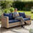 Outdoor Patio Sofa,Garden Rattan Wicker Sofa-1125733180