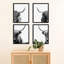 «Black and White Animal Shetland Farm Cow», reproduction imprimée sur papier, 4 pièces-97782227-97782223