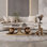 Ensemble de tables basses luxueuses de style italien