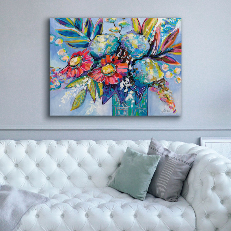 «Pâques Bouquet» par Jeanette Vertentes, art mural sur toile, H 40 po x l 54 po x P 1,5 po