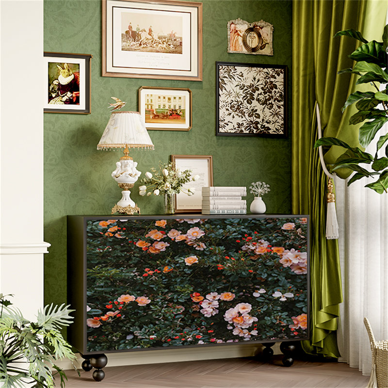 Commode et buffet Modern Modern, Noir / multicolore