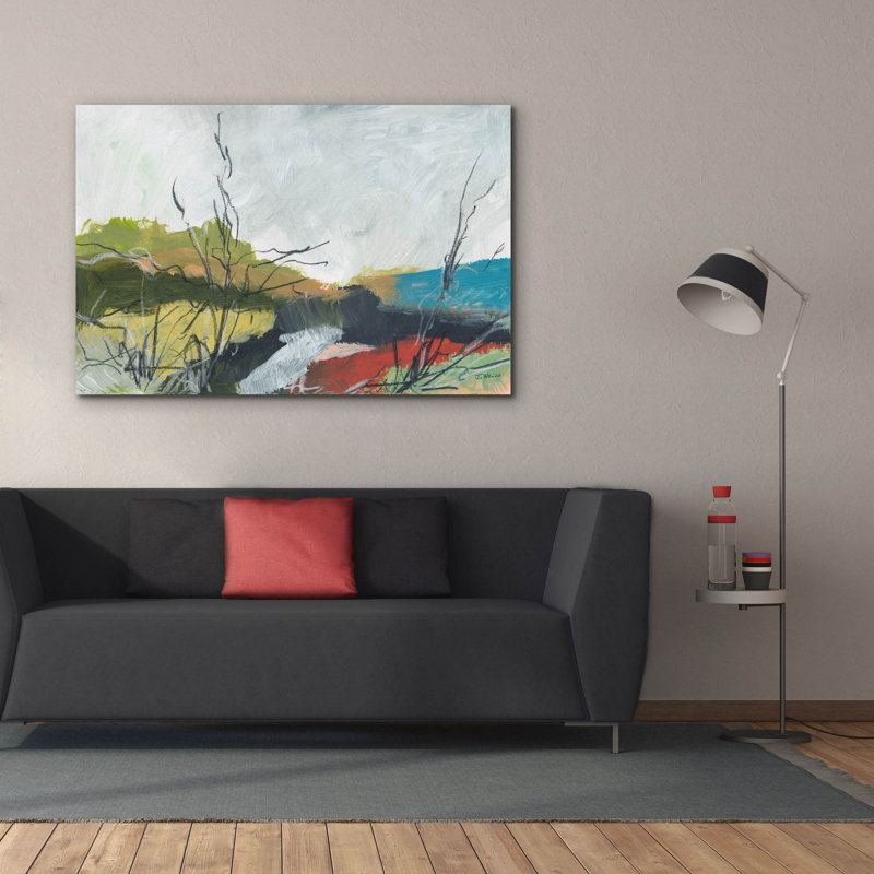 «To The Sea No. 2» par Jan Weiss, art mural sur toile, H 40 po x l 60 po x P 1,5 po