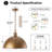 Lysander 1 - Light 17.7" Single Dome Kitchen Island Pendant Light-231320291-207125027