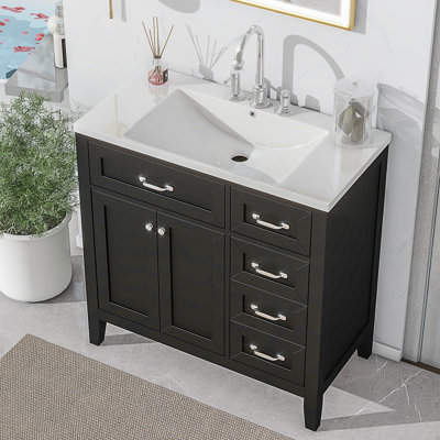 Ensemble de meuble-lavabo avec tiroirs