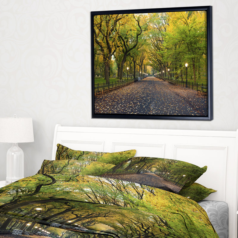 " The Mall Area In Central Park ", 12" H x 20" W x 1" D