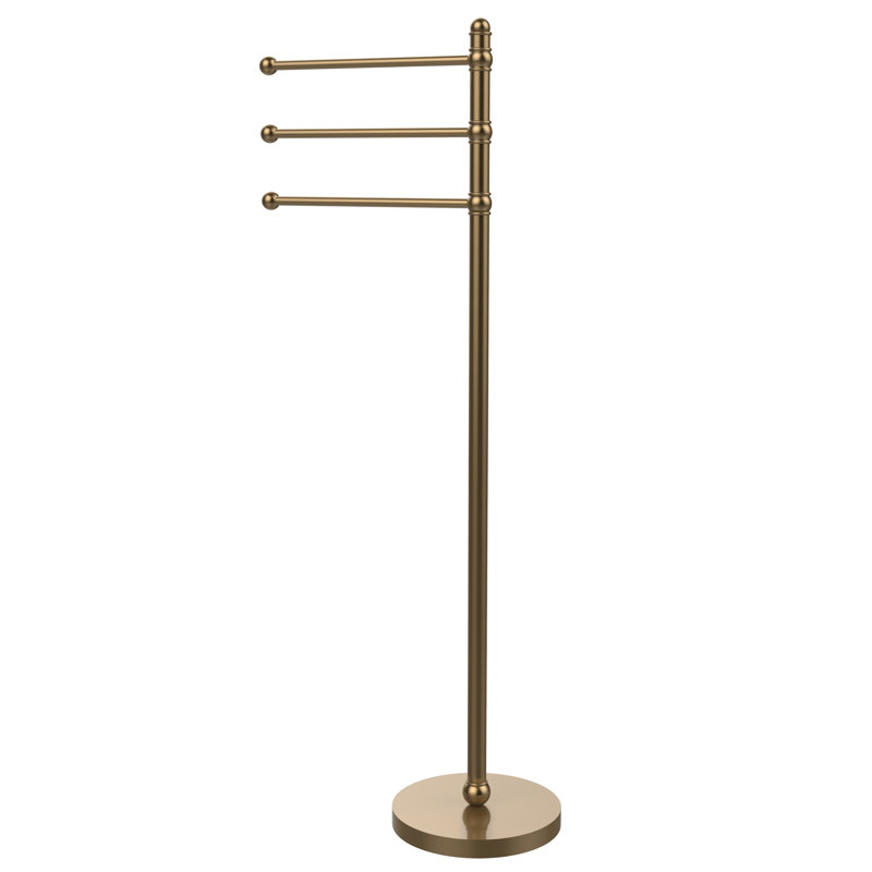 Porte-serviettes sur pied, Bronze brossé