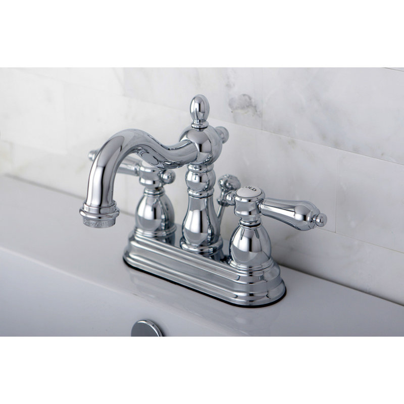 Bel Air Centerset Bathroom Faucet with Drain Assembly, Polished Chrome