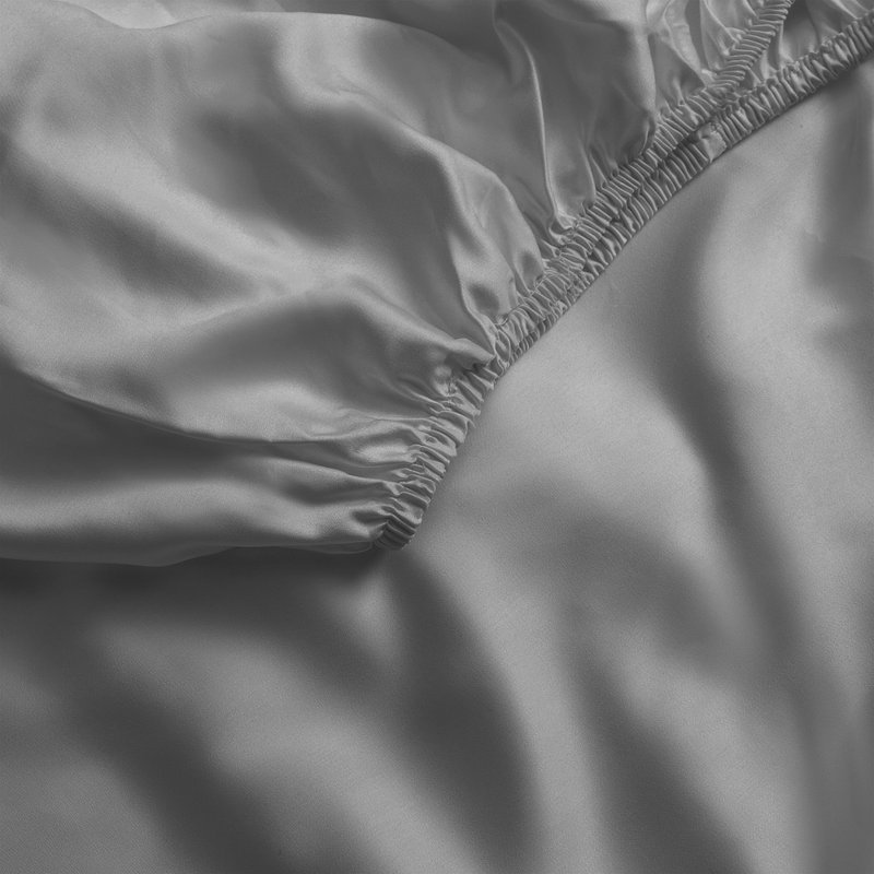Rayon From Bamboo Fitted Sheet, Gray, Crib Fitted Sheet