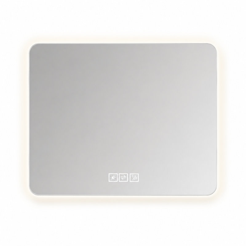 36" x 28" Rectangular LED Backlit Bathroom Mirror with Dimming and Memory Function
