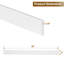 Dosseret de meuble-lavabo en quartz blanc de 60 pouces pour comptoir