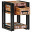 30cm W Solid Wood Bedside Table-1357272206