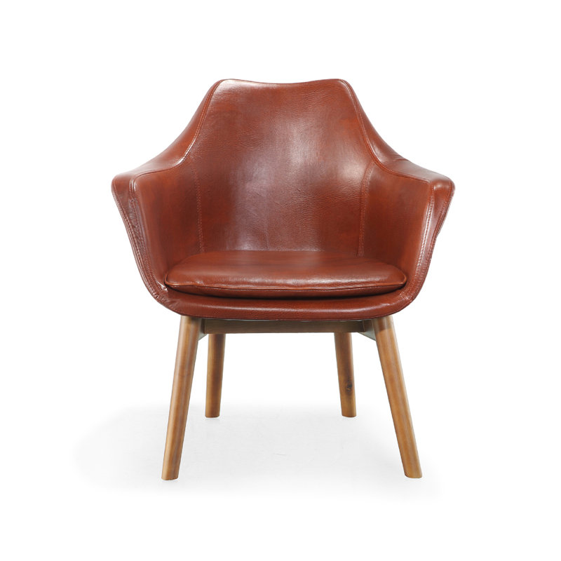 Faux Leather Armchair