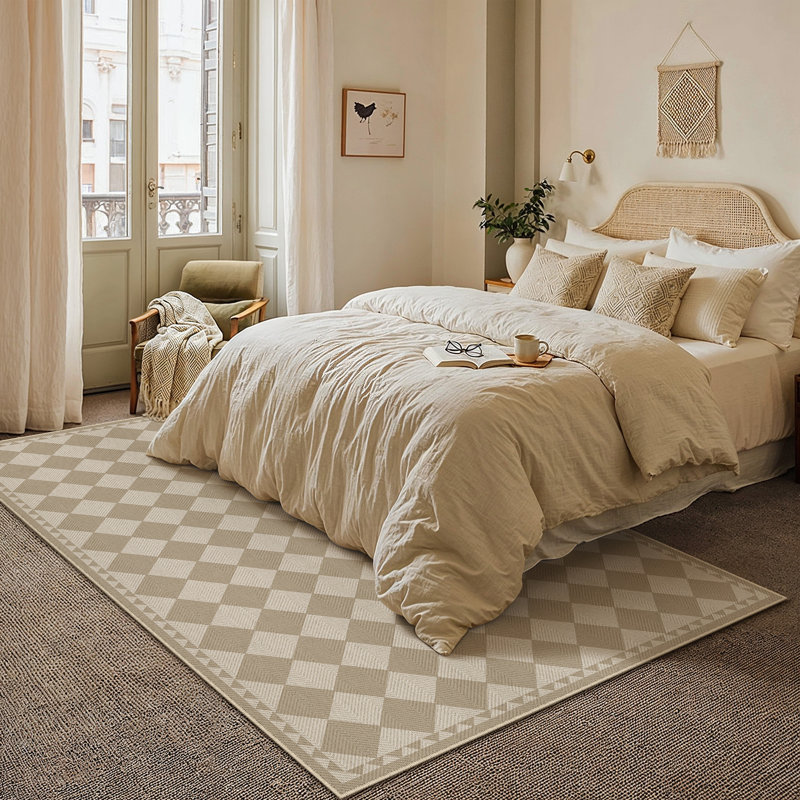  Tapis intérieur / extérieur Geovia, Beige/Brown, Rectangle 6' x 9'