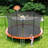 AOTOB Round Backyard Trampoline with Safety Enclosure
