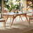 Rectangular Artificial Marble Dining Table Set-105249490