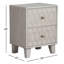 Table de chevet 2 tiroirs Klinger