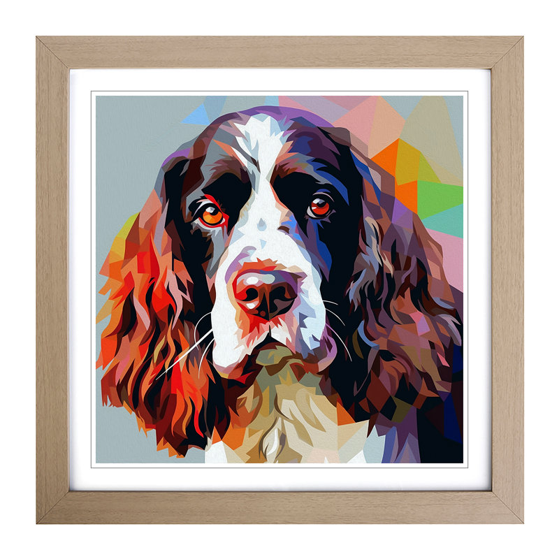 Single Picture Frame Print on Wood, Oak