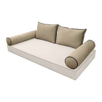 Marillyn Polyester Blend Box Cushion Daybed Slipcover