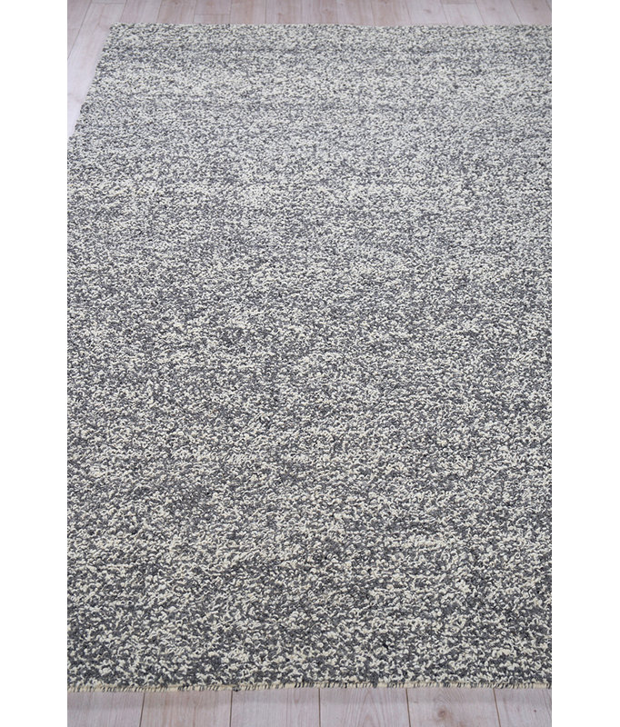 Ferretti Wool Area Rug in Dark Gray/Ivory, Rectangle 8' x 10'