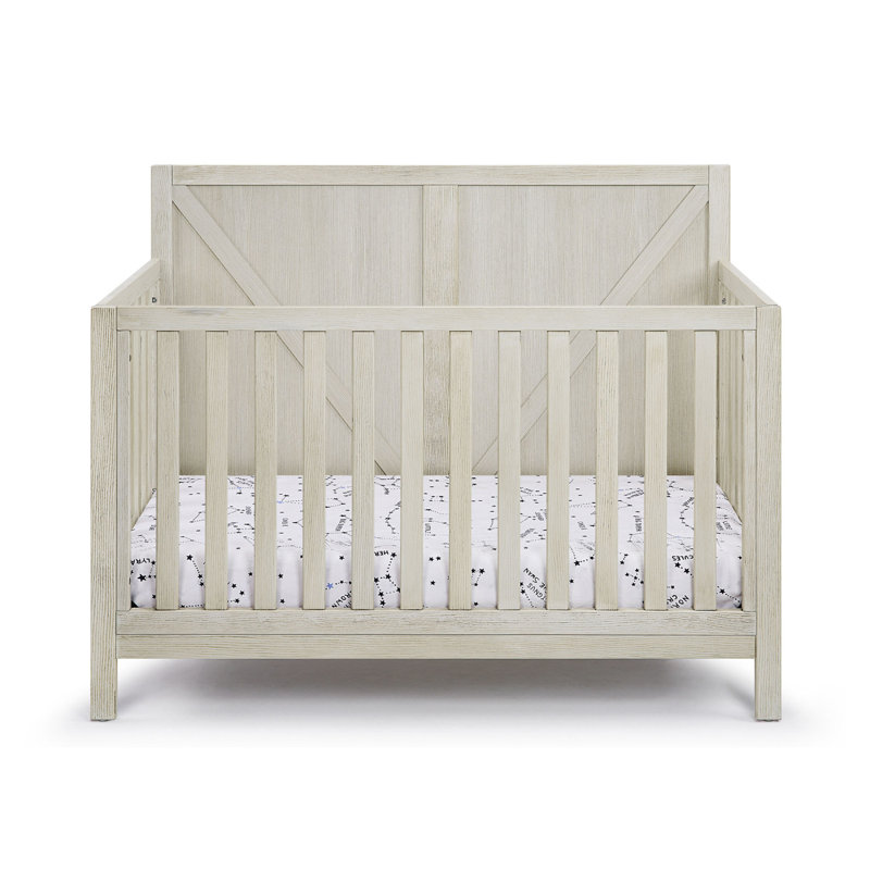 Lit de bébé convertible Barnside 4-en-1 gris délavé