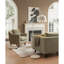 154.8cm Cerused/Limed Arched Floor Lamp Set