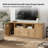 Tinslee 72"W  Traditional TV Stand Charging Station with Cable Management and LED Lighting Strips-101955787