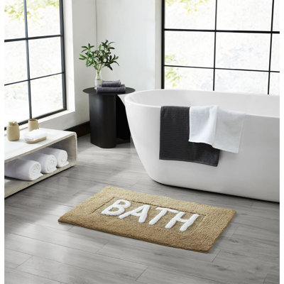 Cotton Blend Non-Slip Bath Rug