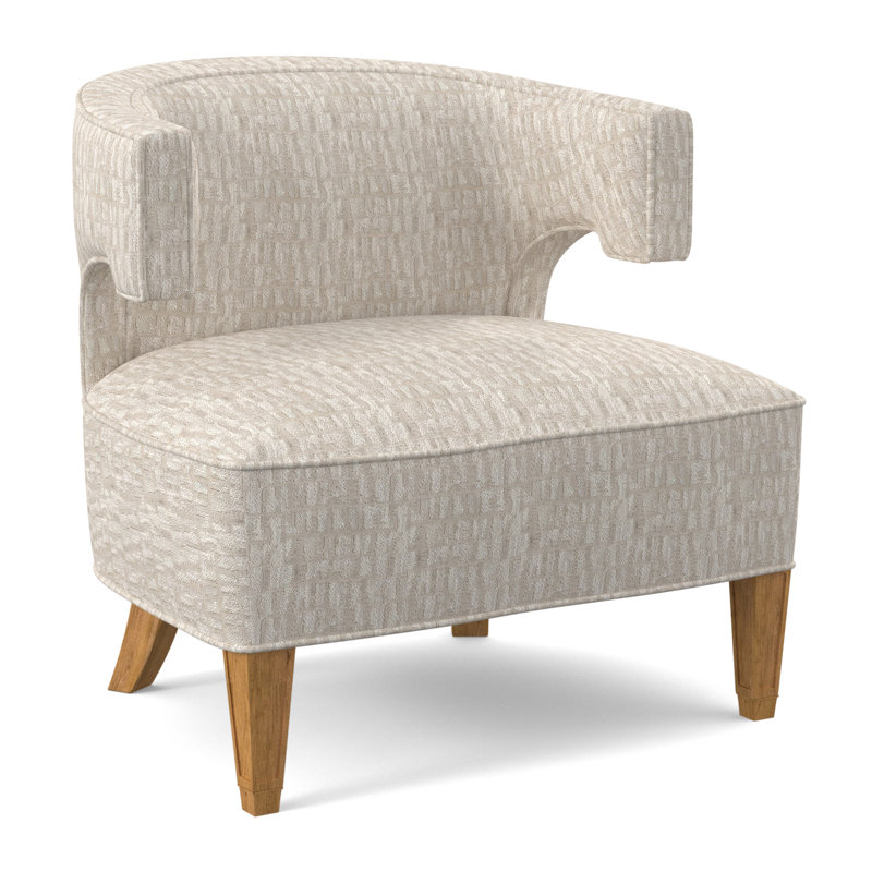 Chaise Laurel, Ambre, Viscose brouillards blancs