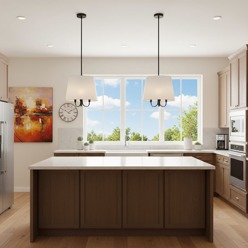 3 - Light Single Pendant, Black