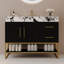 Meuble-lavabo autoportant moderne 36 po avec lavabo en céramique sans couture et plateau en pierre frittée-1786067772-1786067773-1786067774