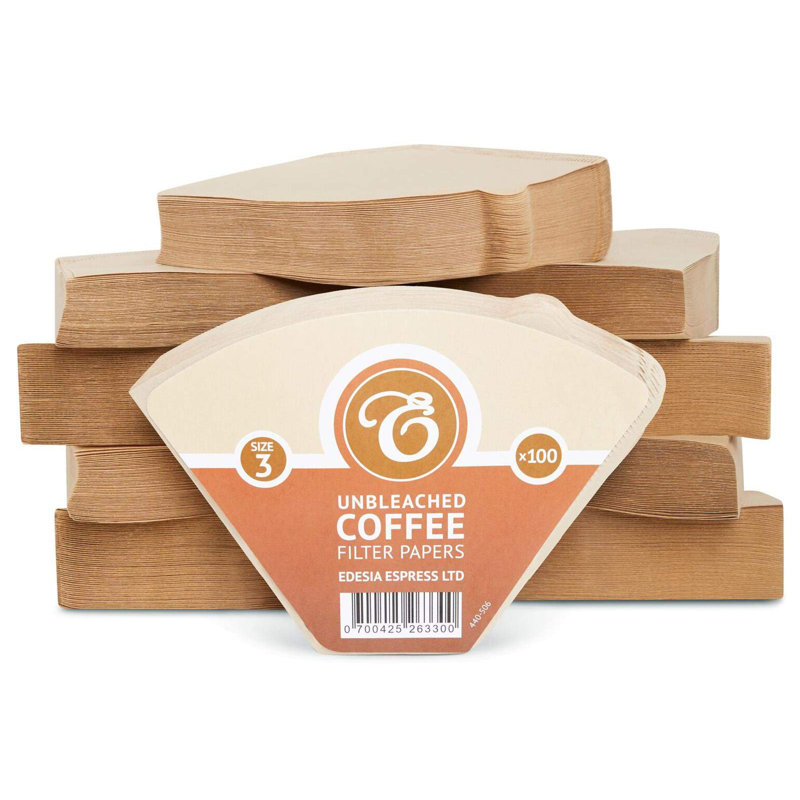 1000 Size 3 Brown Coffee Filter Paper Cones – Commercial Use