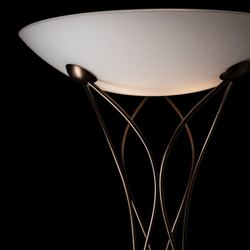 Lattice Torchiere Floor Lamp, Bronze