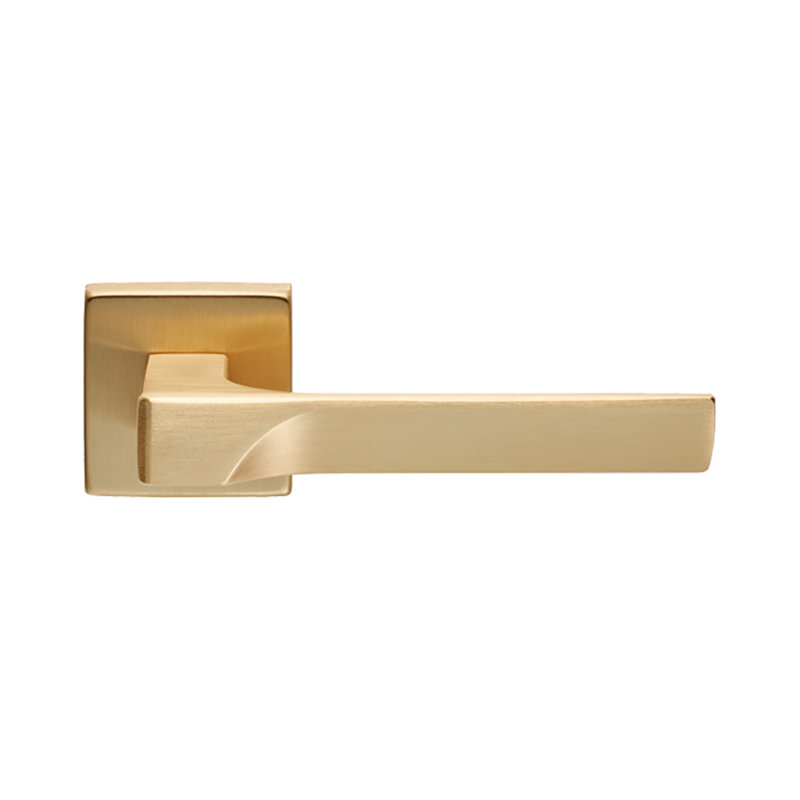 Flash Latch Door Handle, Satin Brass