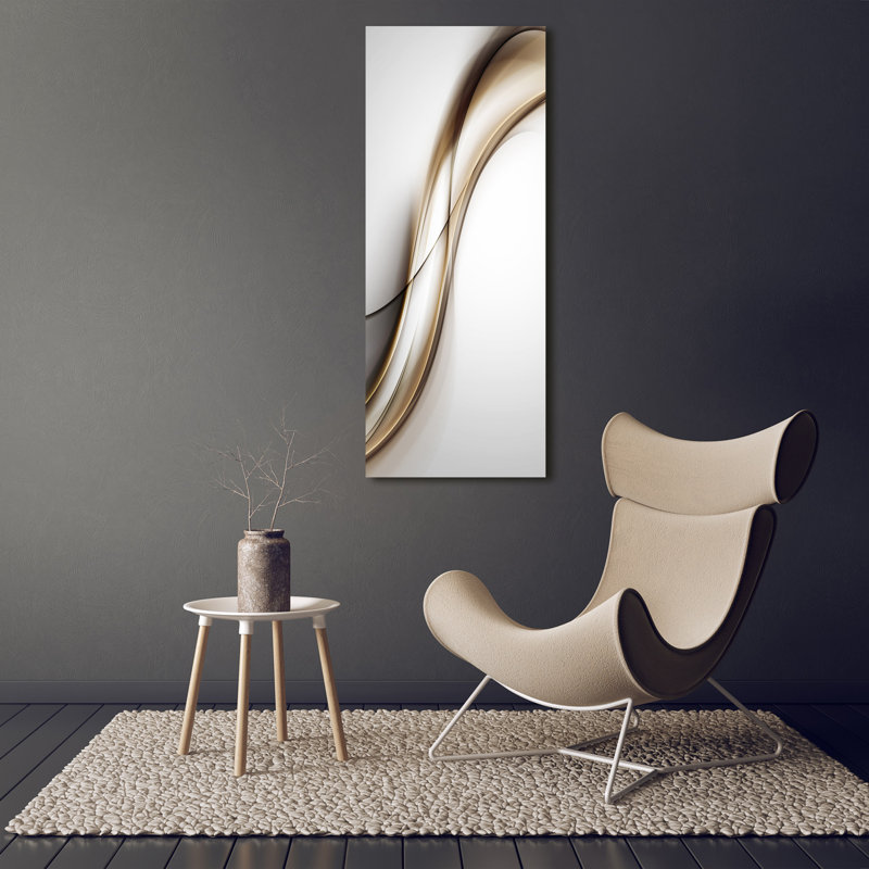 Brown Wave - Wrapped Canvas Print