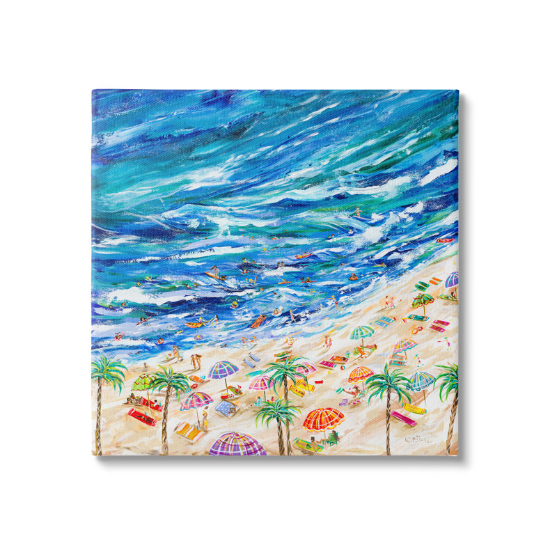 «Highland Dunes Summer Beach On Canvas» par Estelle Grengs, reproduction, H 24 po x l 24 po x P 1,5 po