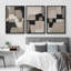 "Bloc géométrique abstrait Mid Century Modern Shapes Illustration Art Decor Chic Living Room" 3 pièces-100780889-100780891