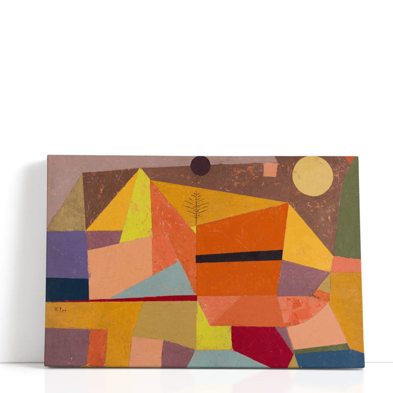 Heitere Gebirgslandschaft, Joyful Mountain Landscape, 1929 - reproduction d'art sur toile, H 40 po x l 60 po