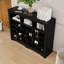 Console 24 tiroirs, armoire à chaussures moderne avec base incurvée, buffet polyvalent-864405277