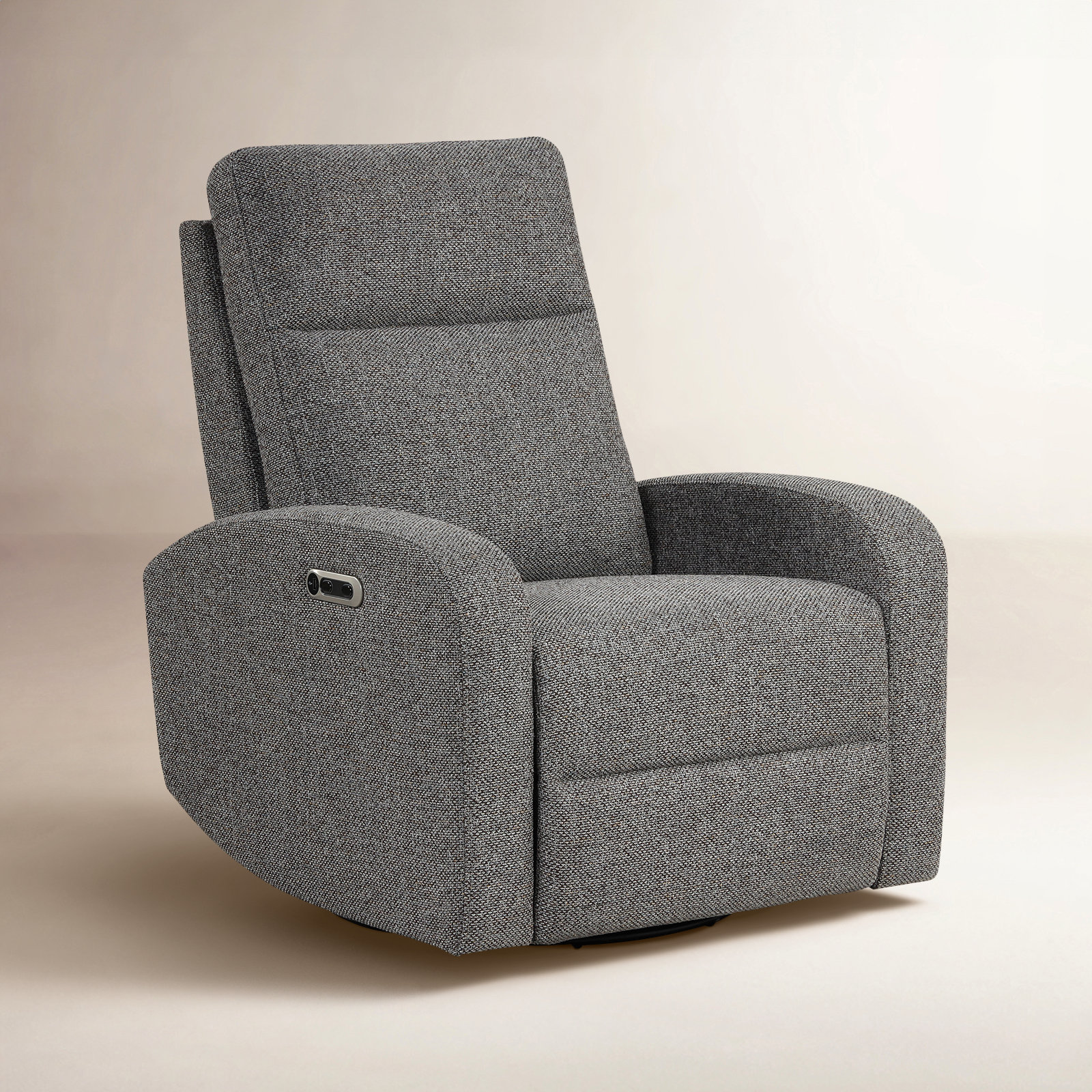 Paola 33" Swivel Power Recliner, Natural Beauty Grey