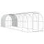 Chicken Coop Silver Galvanised Steel Outdoor Cage Poultry Run Walk in