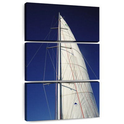 Voile blanche de bateau