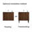 36" Freestanding Single Bathroom Vanity with Ceramic Top, Walnut-183381202-183381229
