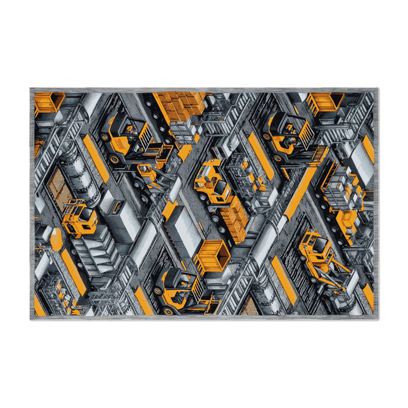 Tapis intérieur et extérieur gris Transport, Rectangle 9 pi x 12 pi
