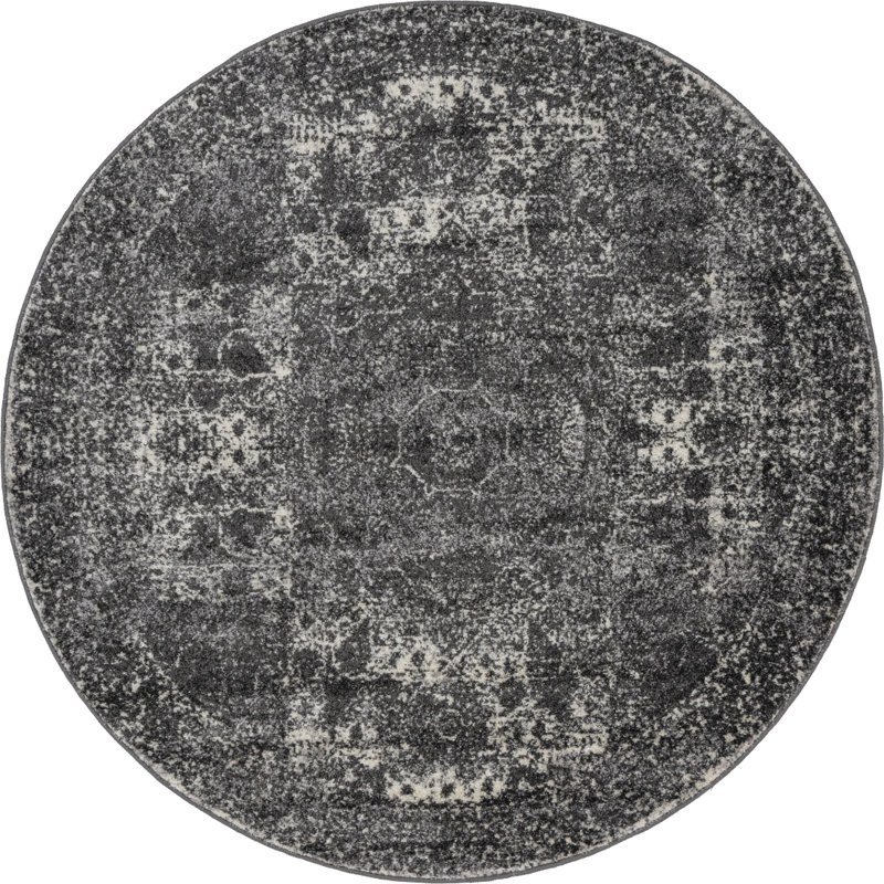 Wynsum Geometric Indoor Rug, Round 5'1"