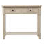 Console Charmie en bois avec deux tiroirs et tablette ouverte pour le salon-1854123819