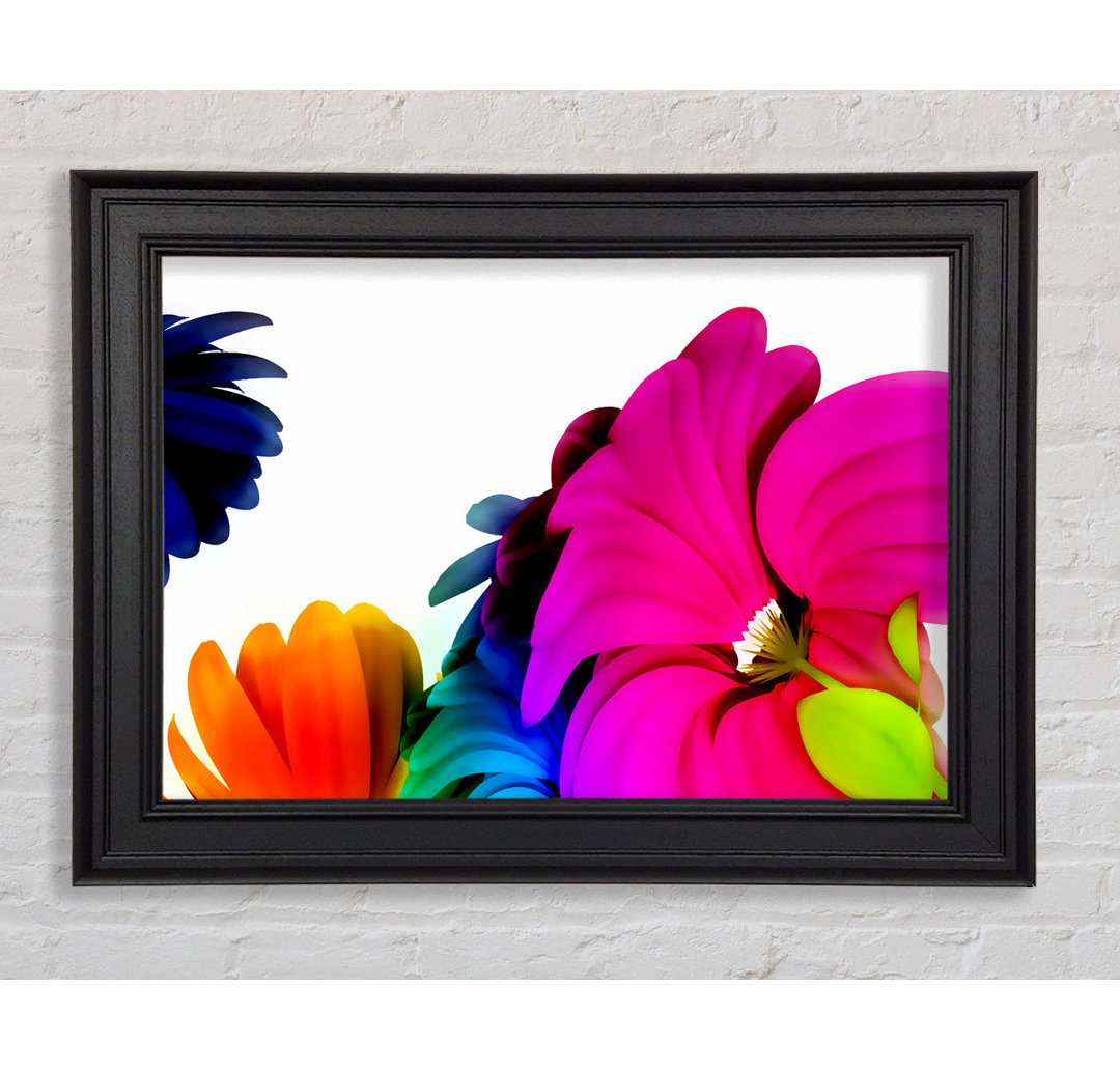 Vibrant Flower Glow - Druck