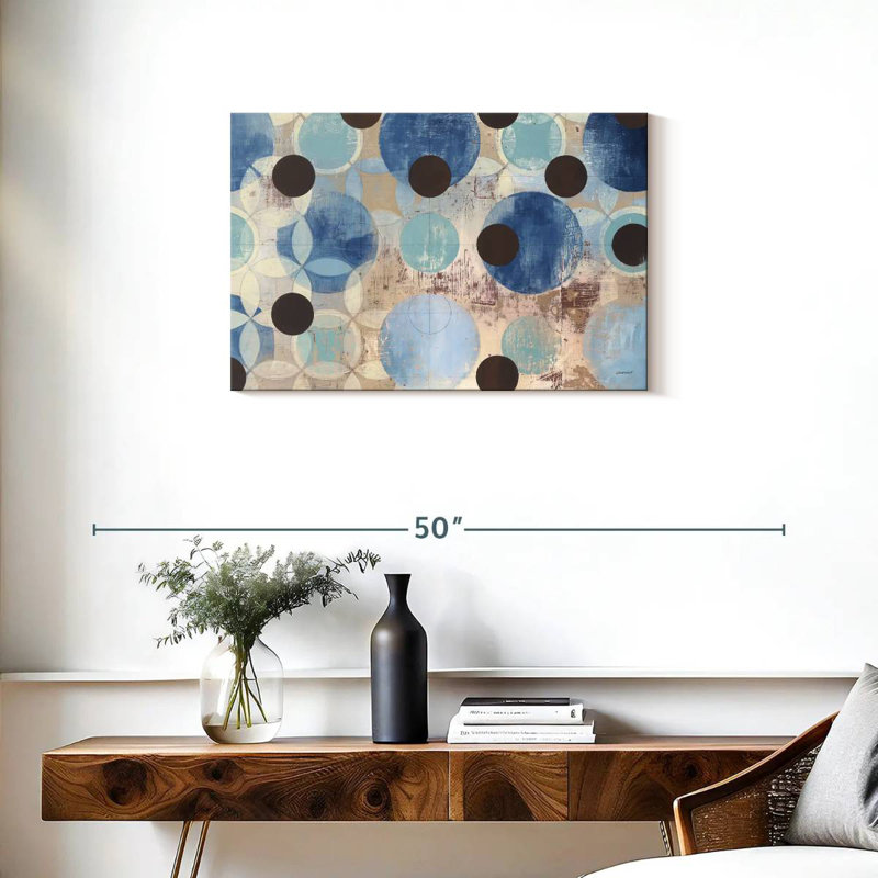 Avery Blue Dots, 20" H x 30" W